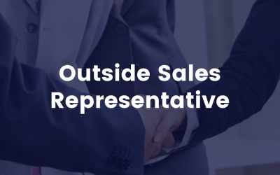 Vacature: Outside Sales Representative